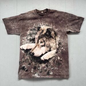 The Mountain Brown and Black Wolf Paw T-Shirt